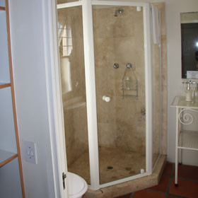 Each guest room has an en-suite bathroom, some with a shower, others with a bath...