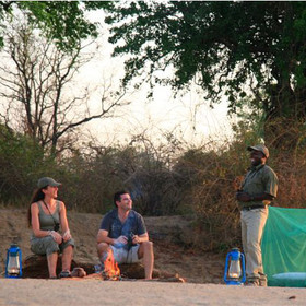 Here you can settle down round the camp fire and watch the twilight approach.