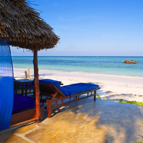 ...on one of the comfortable sun-loungers...