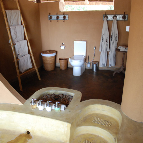 ...they are spacious, with nice touches like bath robes...