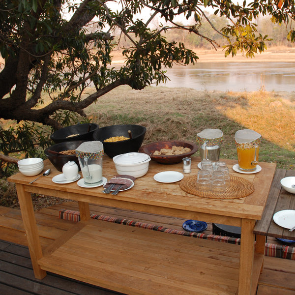 ... and is where breakfast is usually served.