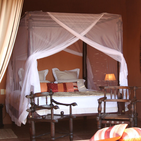 Each of the seven chalets is luxuriously furnished.