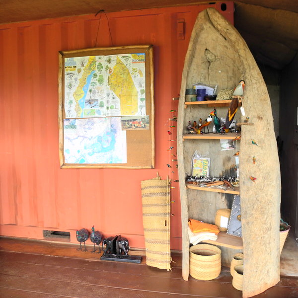 It's decorated in a rustic style...