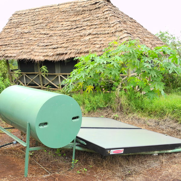 Each tent has its own solar generator.