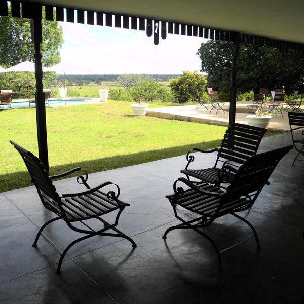 With beautiful views of the South Luangwa National Park...