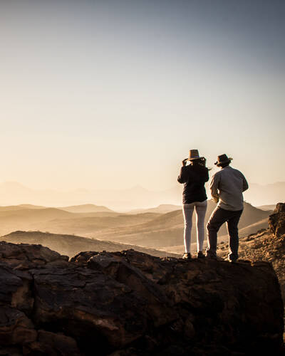 Walking in Namibia